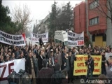Ankarada İsrail səfirliyi qarşısında etiraz aksiyası