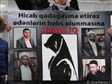 Moskvada Azərbaycan səfirliyi önündə aksiya 