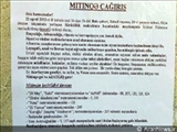 Bakı küçələrində mitinqə çağırış vərəqələri yapışdırılıb