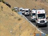 Türkiyədə PKK terrorçularının yol kənarında quraşdırılmış partlayıcı qurğunun işə salması nəticəsində 21 hərbçi yaralanıb
