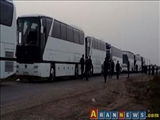 25-ə yaxın zəvvar avtobusu Biləsuvar sərhəd keçid məntəqəsində 