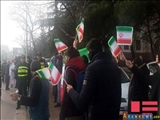 Azərbaycanlı gənclər Tbilisidə İrana dəstək aksiyası keçirib