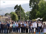 Laçında torpaqların Azərbaycana qaytarılması təkliflərinə etiraz mitinqi keçirildi 