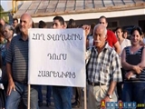Ermənilər Laçında torpaqların Azərbaycana qaytarılması təkliflərinə etiraz mitinqi keçirib - Foto