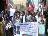 Pakistanda Yəməndəki qətliamlara qarşı etiraz aksiyası keçirilib 