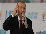 Ərdoğan: Din və bayrağımıza hücum edənlər bizi diz çökdürmək istəyirlər