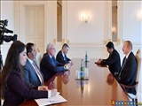 İlham Əliyev Fələstinin xarici işlər nazirini qəbul edib