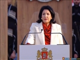 İlk qadın prezident Salome Zurabişvili and içib