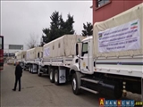 Azərbaycan FHN nümayəndələri İrana humanitar yardımı çatdırıblar