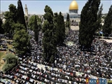 Ramazanın ilk cümə günü 180 min fələstinli Məscidul-Əqsada cümə namazı qıldı (FOTO)